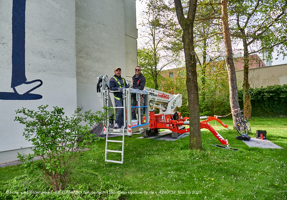 05.05.2023 - Graffiti am Karl-Marx-Ring 75 in Neuperlach